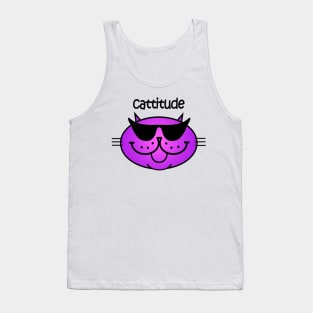 Cattitude 2 - Purple Haze Tank Top